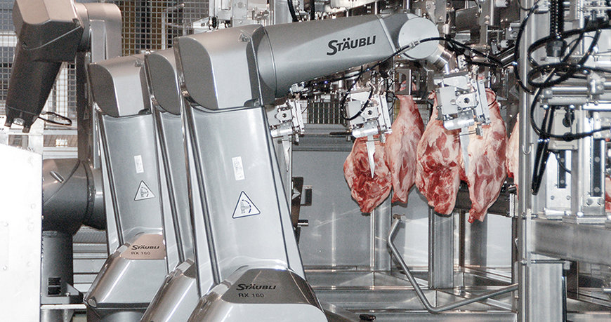 Stäubli’s innovative robotics assortment for meat processing